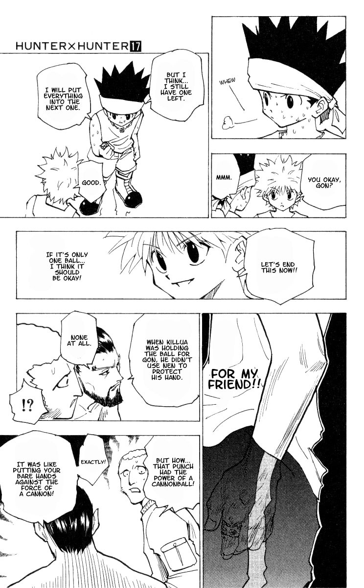 Hunter x Hunter Manga Chapter 166 page 3 - Face-Off: Part 9