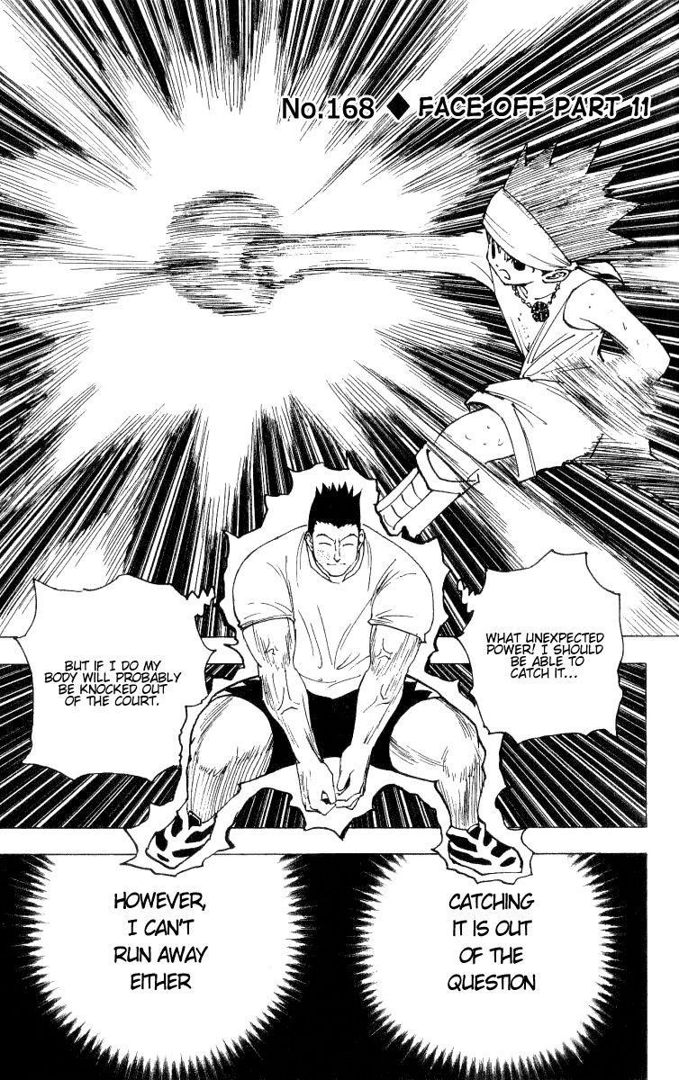 Hunter x Hunter Manga Chapter 168 page 1 - Face-Off: Part 11