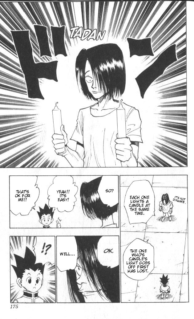 Hunter x Hunter Manga Chapter 17 page 10 - Disparate Choice