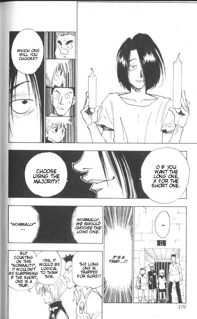 Hunter x Hunter Manga Chapter 17 page 11 - Disparate Choice