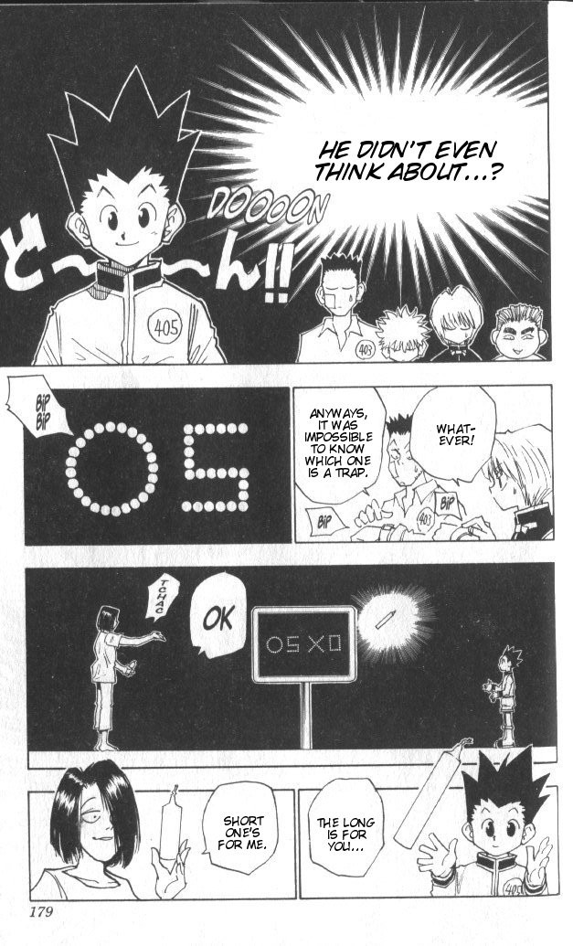 Hunter x Hunter Manga Chapter 17 page 14 - Disparate Choice