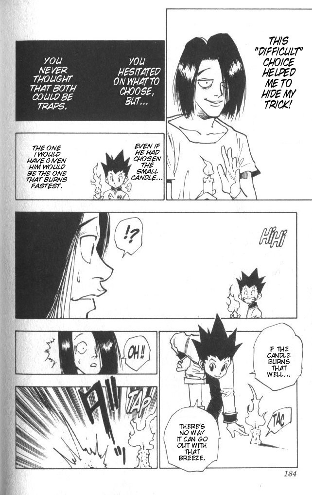 Hunter x Hunter Manga Chapter 17 page 19 - Disparate Choice