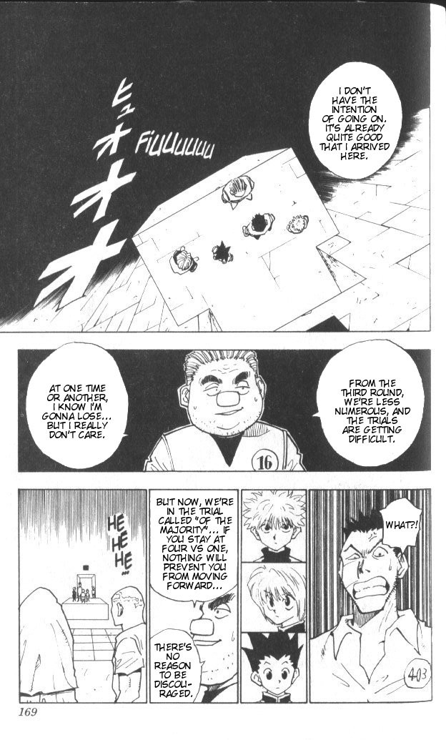 Hunter x Hunter Manga Chapter 17 page 4 - Disparate Choice