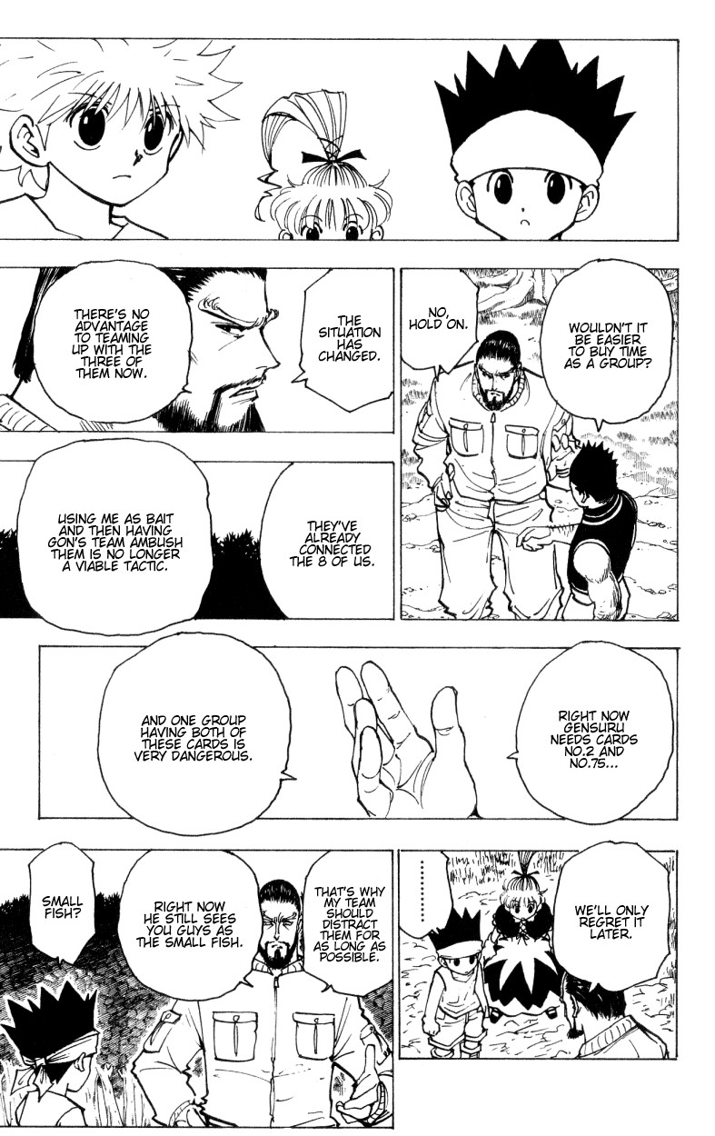 Hunter x Hunter Manga Chapter 170 page 5 - Three-Way Struggle: Part 1