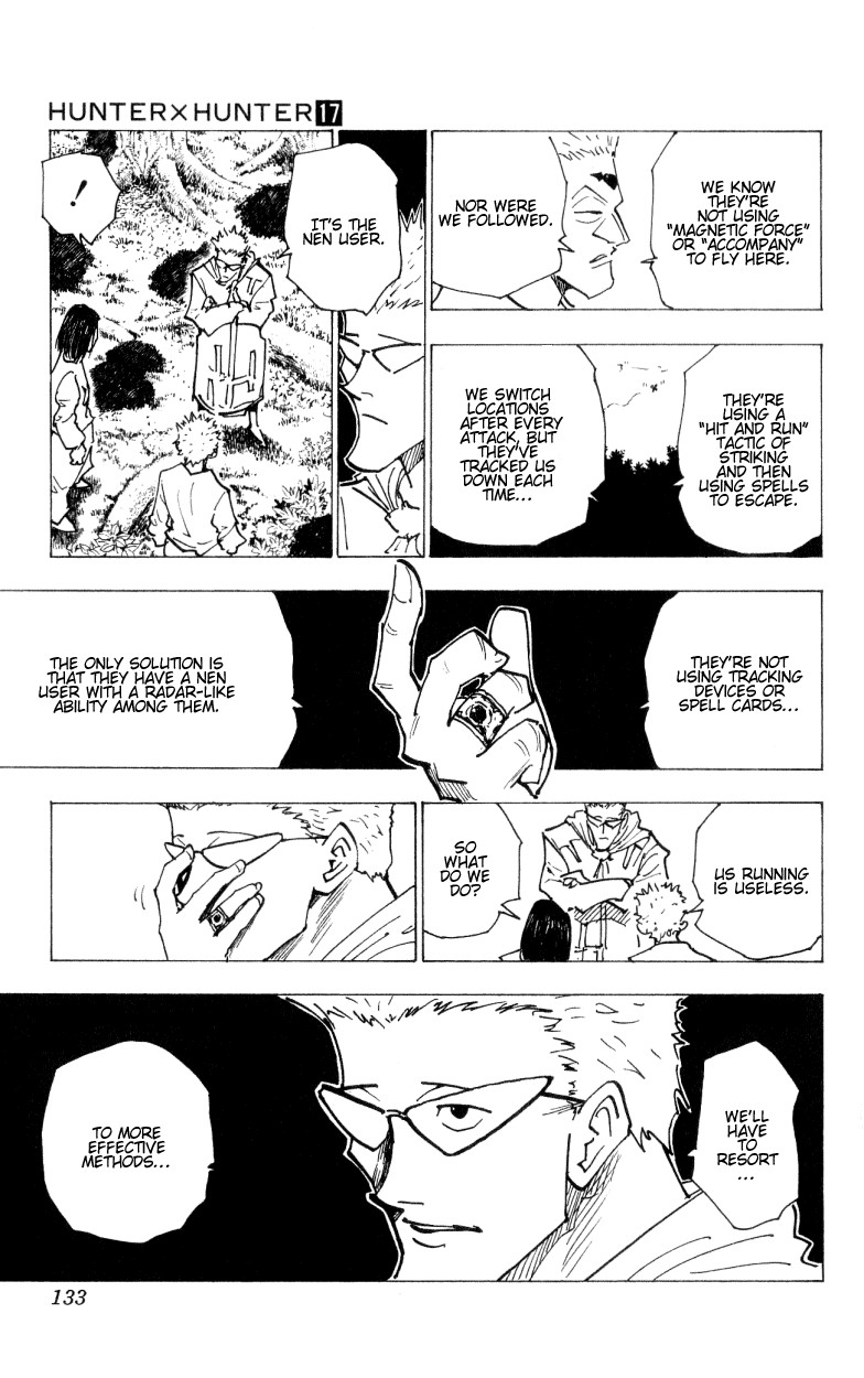 Hunter x Hunter Manga Chapter 171 page 15 - Three-Way Struggle: Part 2