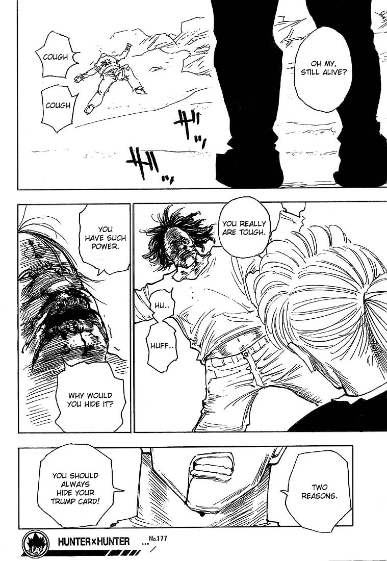Hunter x Hunter Manga Chapter 177 page 14 - Three-Way Struggle: Part 8