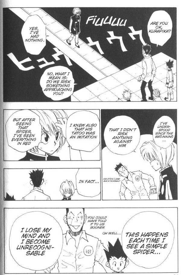 Hunter x Hunter Manga Chapter 18 page 20 - The Two Aces in the Hole