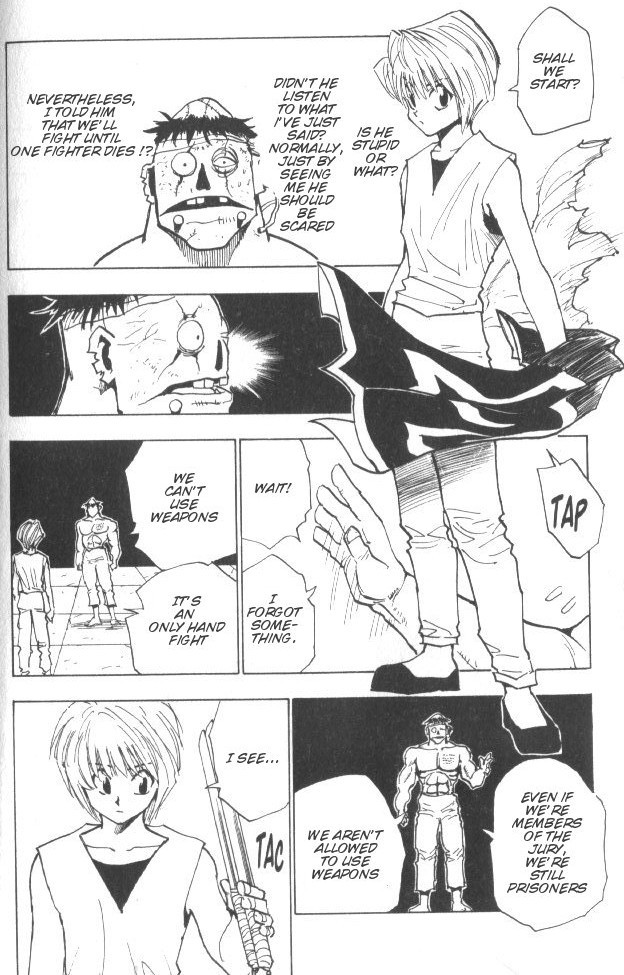 Hunter x Hunter Manga Chapter 18 page 8 - The Two Aces in the Hole