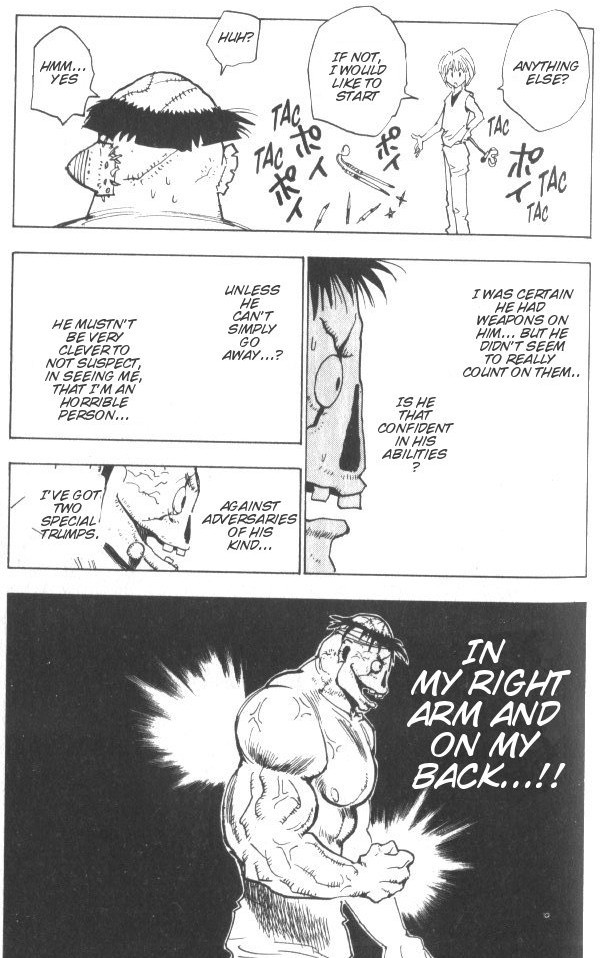 Hunter x Hunter Manga Chapter 18 page 9 - The Two Aces in the Hole