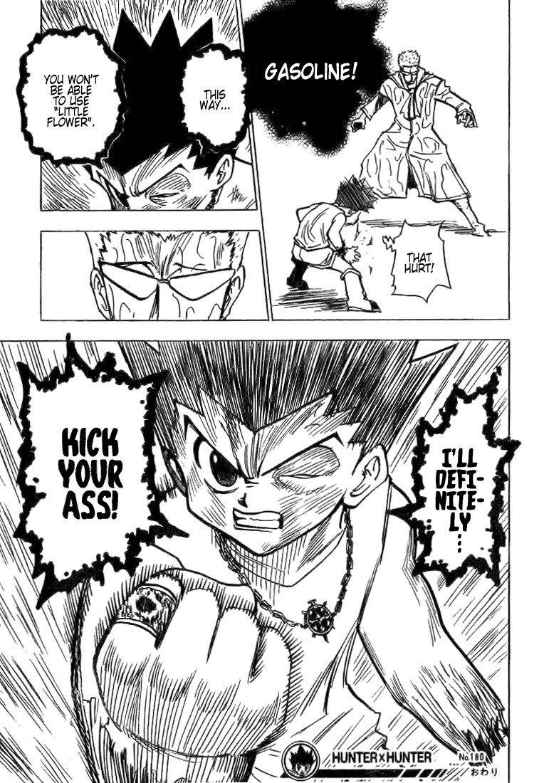 Hunter x Hunter Manga Chapter 180 page 15 - Three-Way Struggle: Part 11