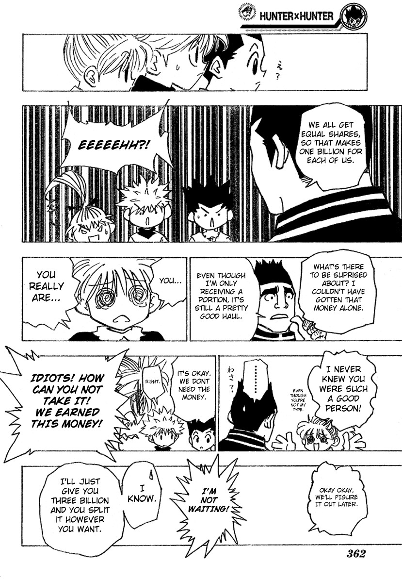 Hunter x Hunter Manga Chapter 182 page 10 - Three-Way Struggle: Part 13