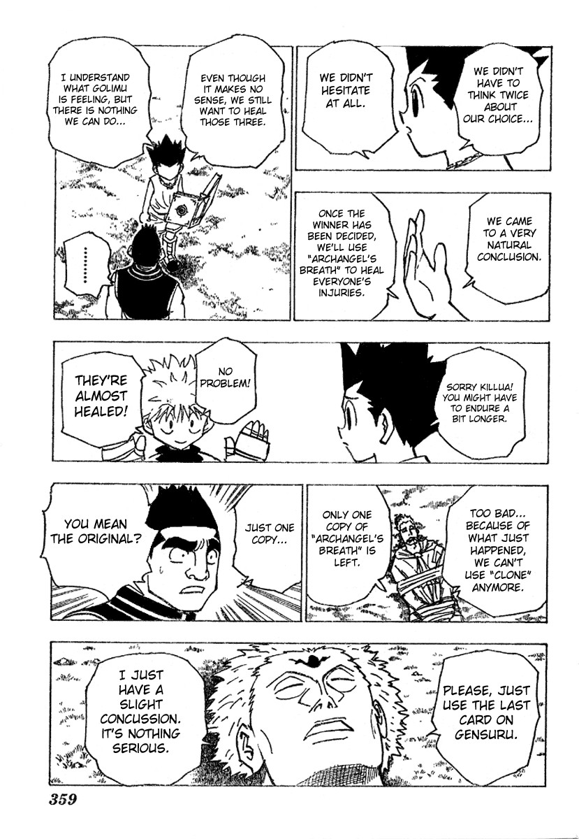 Hunter x Hunter Manga Chapter 182 page 7 - Three-Way Struggle: Part 13