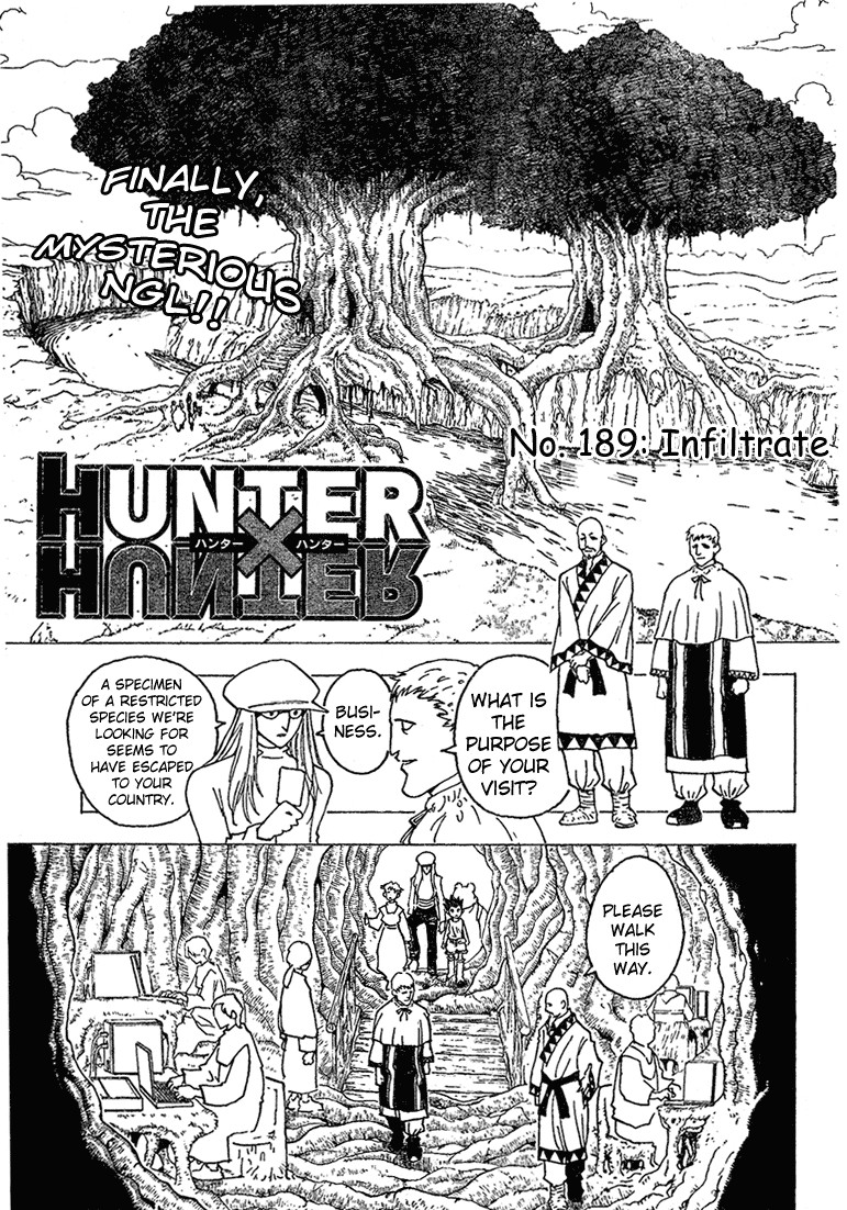 Hunter x Hunter Manga Chapter 189 page 1 - Infiltration