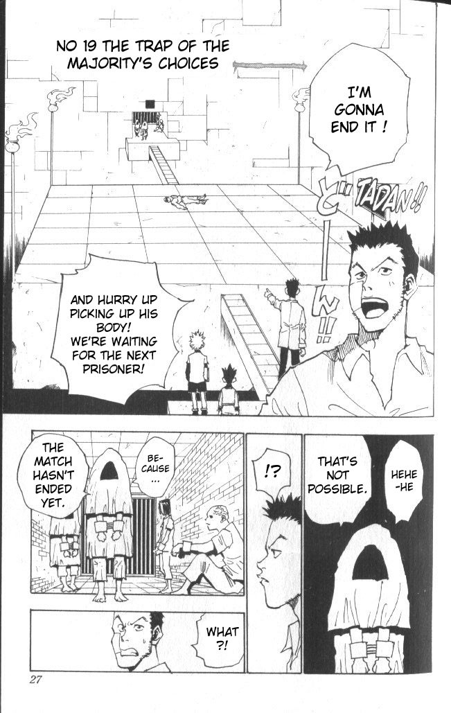 Hunter x Hunter Manga Chapter 19 page 2 - The Trap of Majority Rules