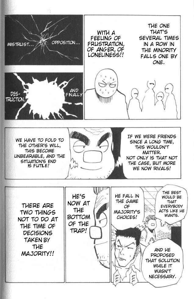 Hunter x Hunter Manga Chapter 19 page 9 - The Trap of Majority Rules