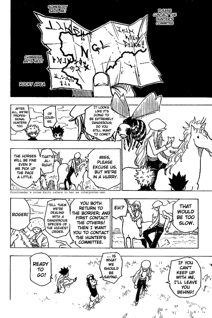 Hunter x Hunter Manga Chapter 190 page 14 - The Hunt