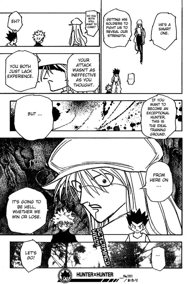 Hunter x Hunter Manga Chapter 191 page 16 - Pros