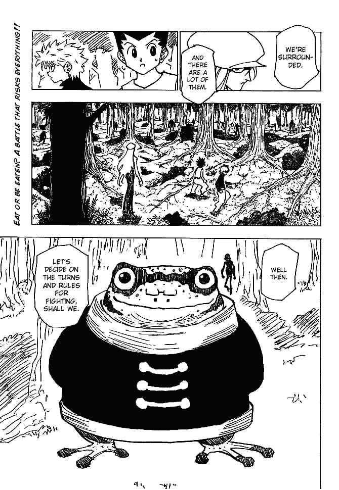 Hunter x Hunter Manga Chapter 194 page 14 - vs. Hagya's Squad: Part 1