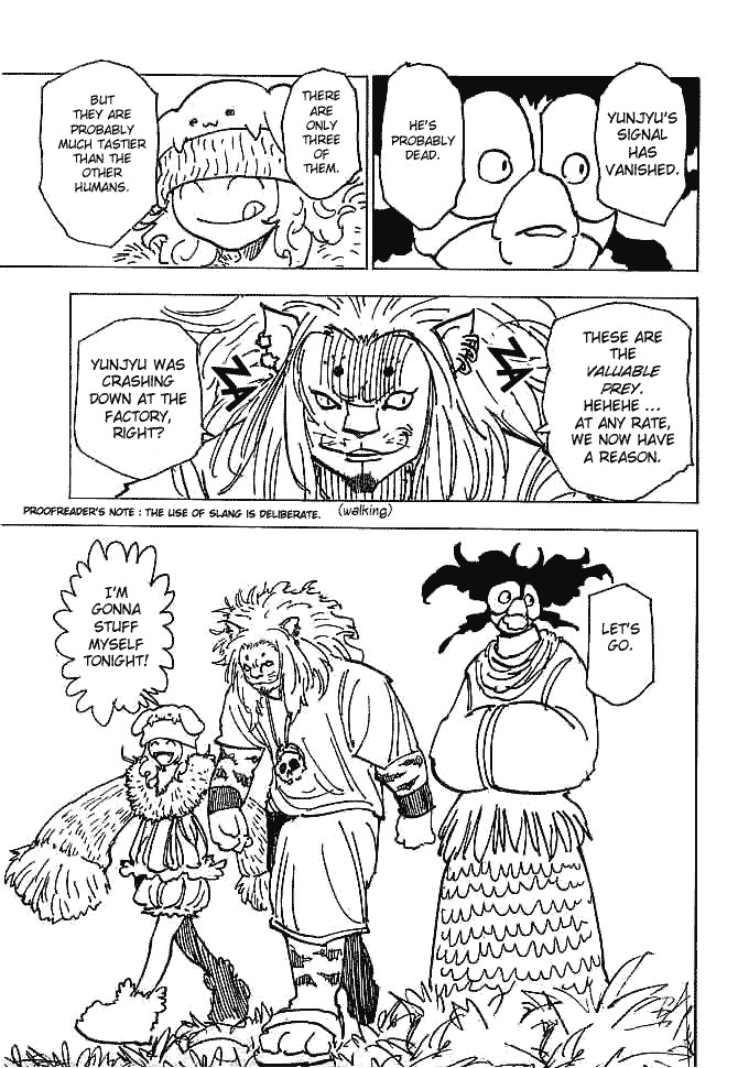 Hunter x Hunter Manga Chapter 194 page 4 - vs. Hagya's Squad: Part 1