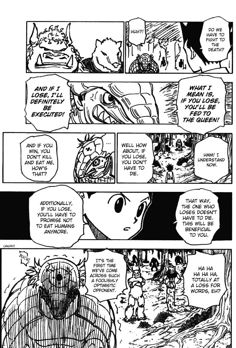 Hunter x Hunter Manga Chapter 195 page 4 - vs. Hagya's Squad: Part 2