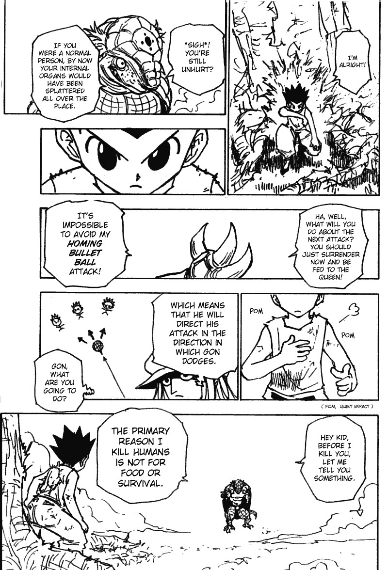Hunter x Hunter Manga Chapter 195 page 8 - vs. Hagya's Squad: Part 2