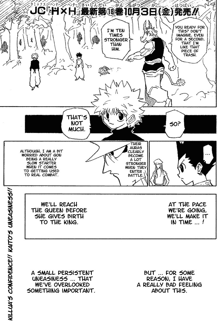 Hunter x Hunter Manga Chapter 196 page 1 - vs. Hagya's Squad: Part 3