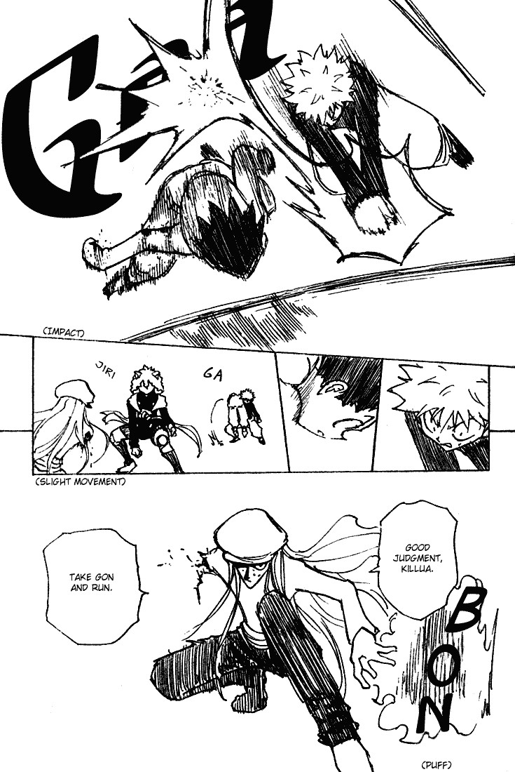 Hunter x Hunter Manga Chapter 198 page 14 - Sudden Attack