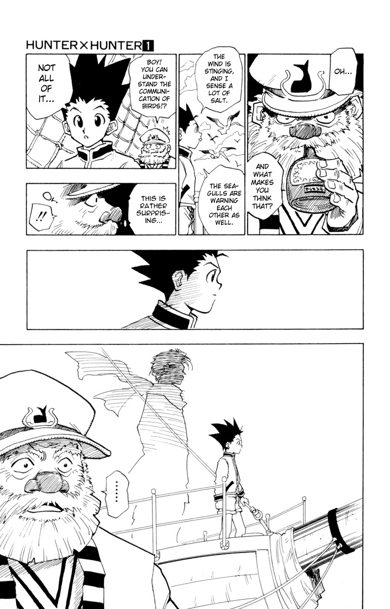 Hunter x Hunter Manga Chapter 2 page 7 - An Encounter in the Storm