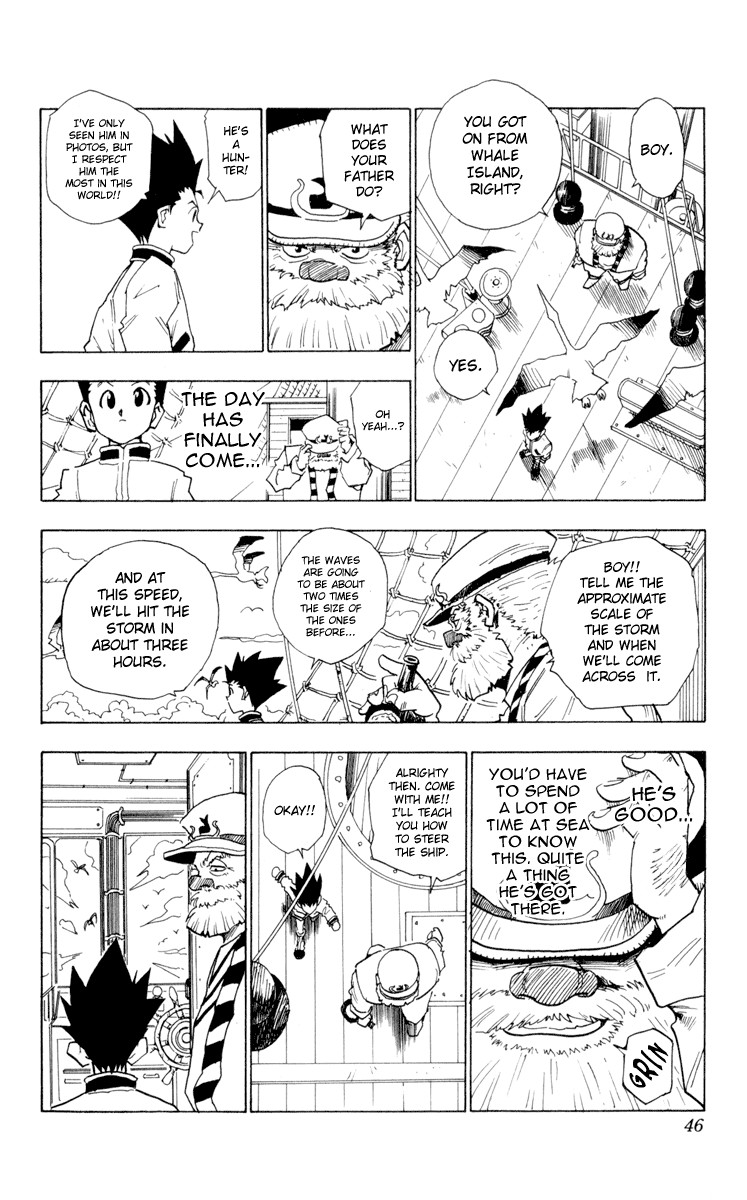 Hunter x Hunter Manga Chapter 2 page 8 - An Encounter in the Storm