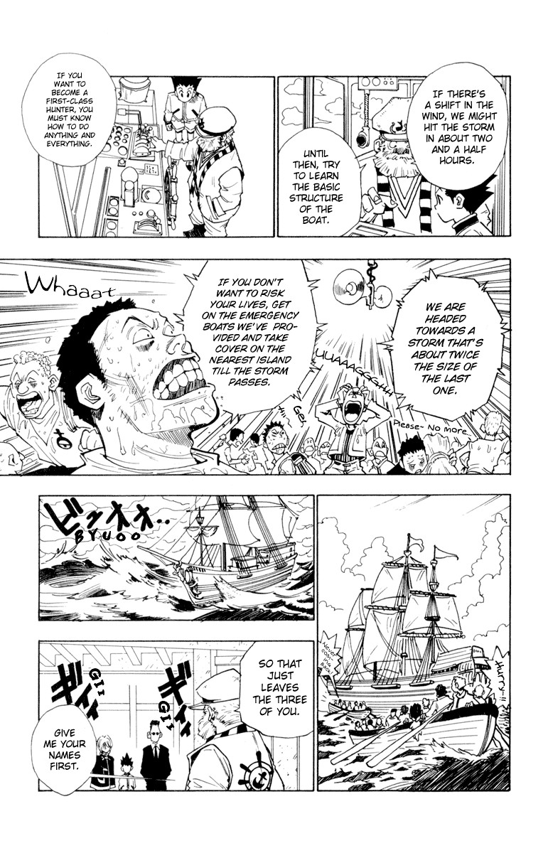 Hunter x Hunter Manga Chapter 2 page 9 - An Encounter in the Storm