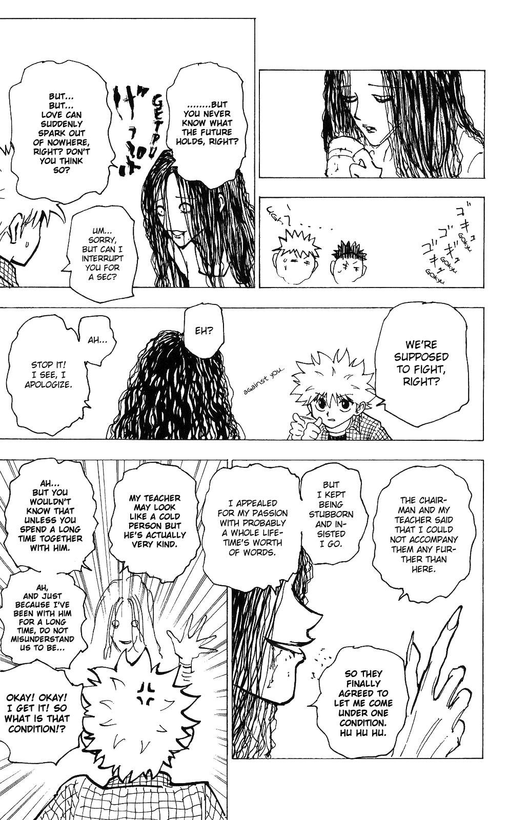 Hunter x Hunter Manga Chapter 200 page 9 - Stipulation