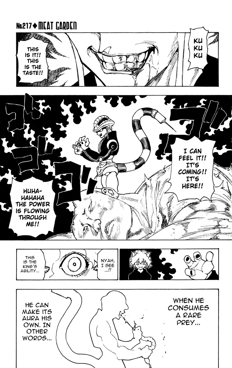 Hunter x Hunter Manga Chapter 217 page 1 - Meat Orchard
