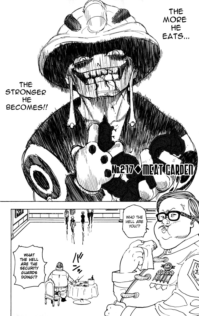Hunter x Hunter Manga Chapter 217 page 2 - Meat Orchard