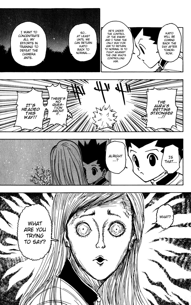 Hunter x Hunter Manga Chapter 218 page 15 - Confession