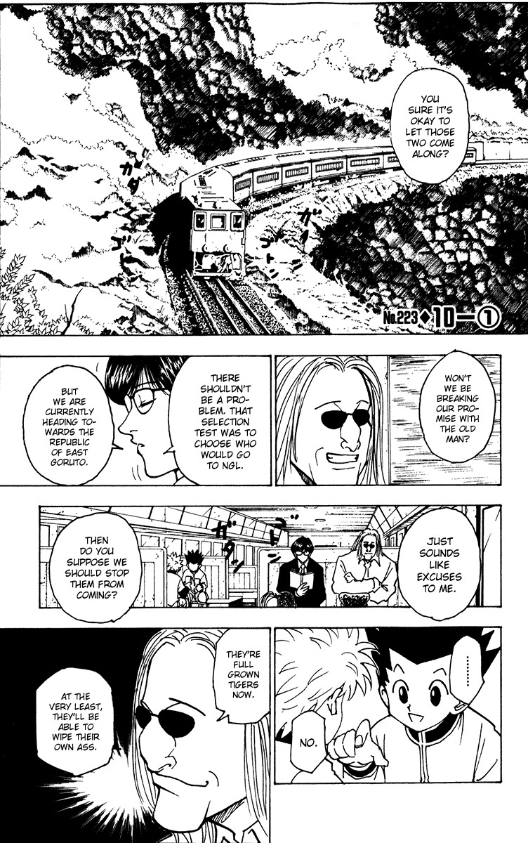 Hunter x Hunter Manga Chapter 223 page 1 - 10: Part 1