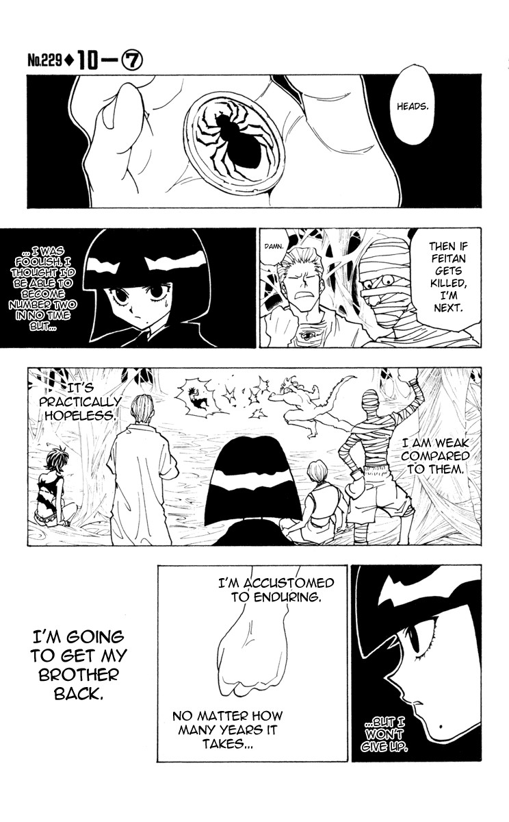 Hunter x Hunter Manga Chapter 229 page 1 - 10: Part 7
