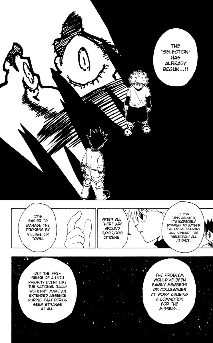 Hunter x Hunter Manga Chapter 230 page 8 - 9: Part 1