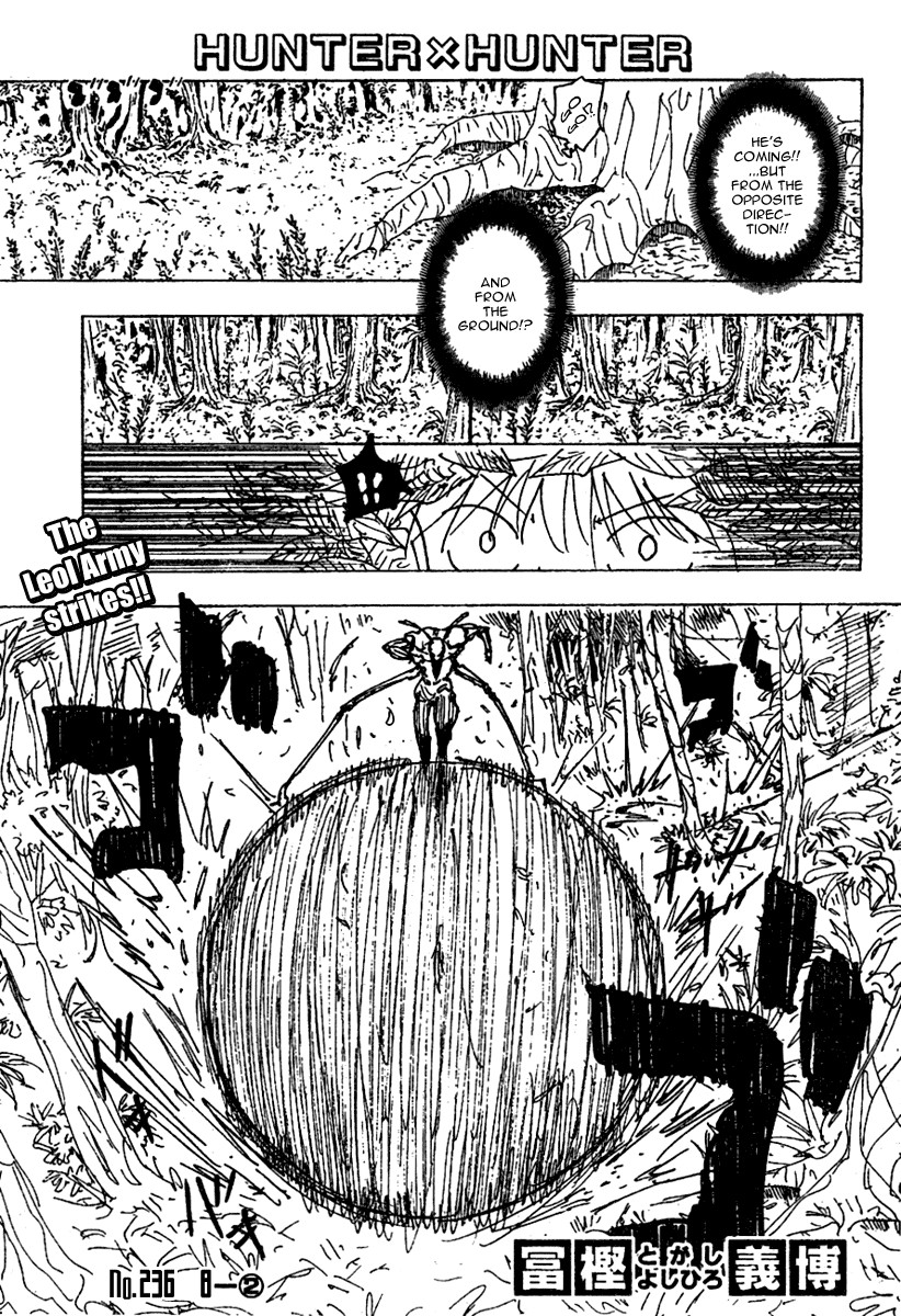 Hunter x Hunter Manga Chapter 236 page 1 - 8: Part 2