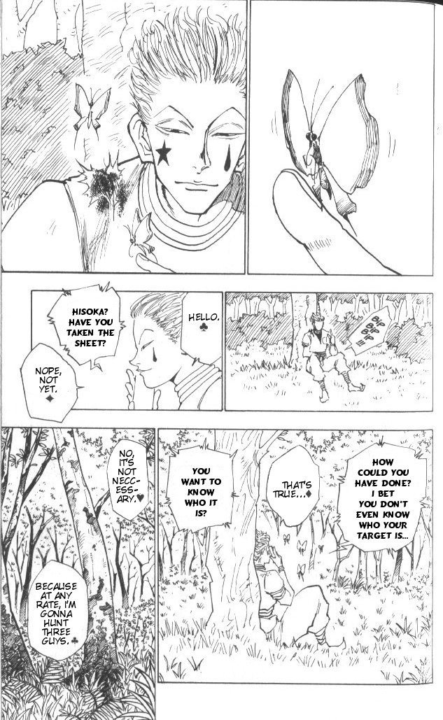 Hunter x Hunter Manga Chapter 25 page 6 - The Second Day