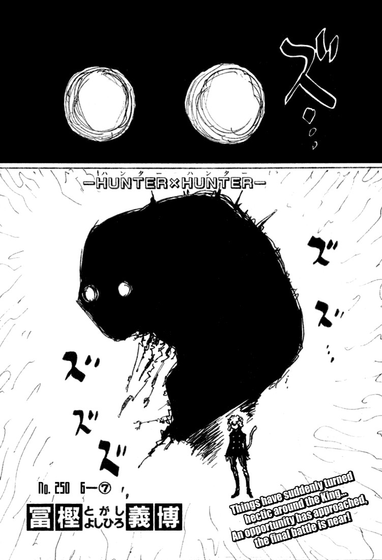 Hunter x Hunter Manga Chapter 250 page 1 - 6: Part 7
