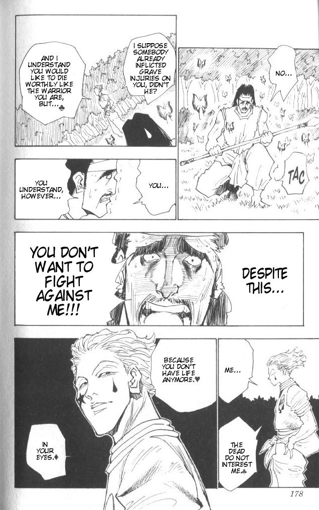 Hunter x Hunter Manga Chapter 26 page 13 - The Night Before the Showdown