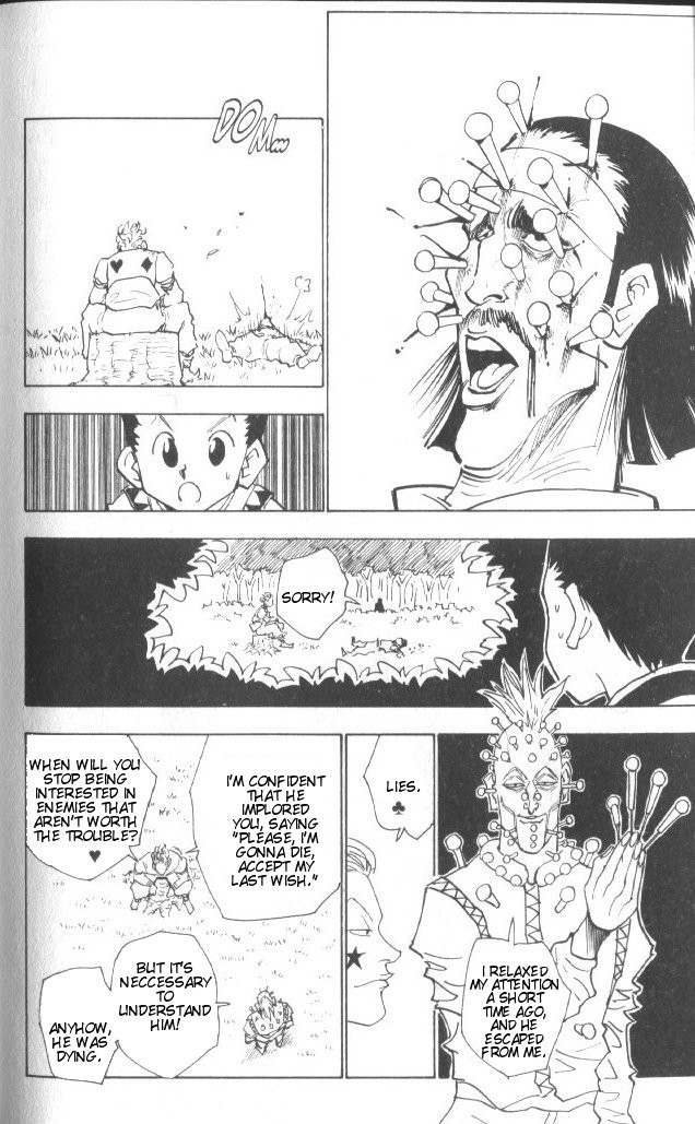 Hunter x Hunter Manga Chapter 26 page 15 - The Night Before the Showdown