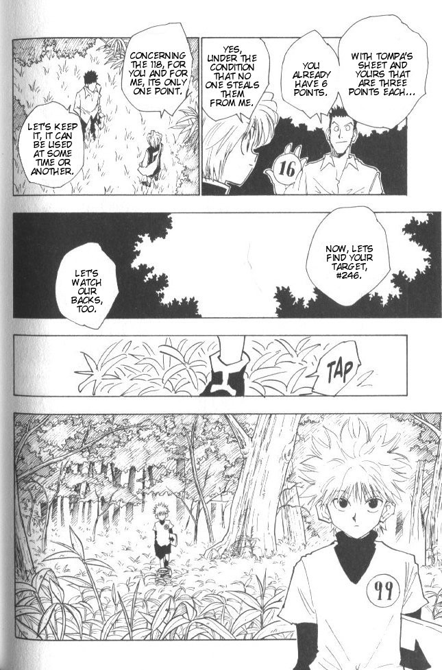 Hunter x Hunter Manga Chapter 26 page 5 - The Night Before the Showdown