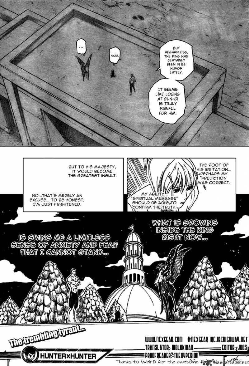Hunter x Hunter Manga Chapter 261 page 19 - Charge: Part 1