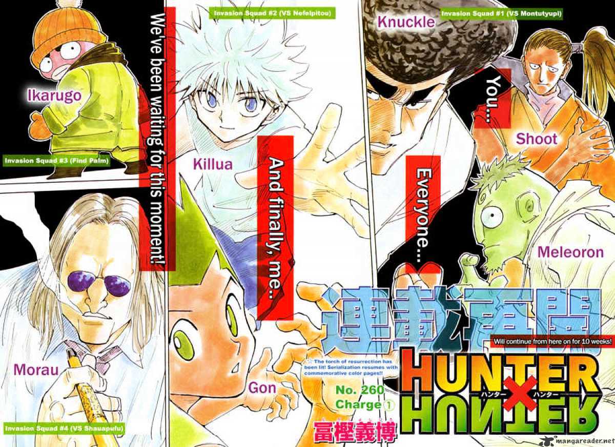 Hunter x Hunter Manga Chapter 261 page 2 - Charge: Part 1