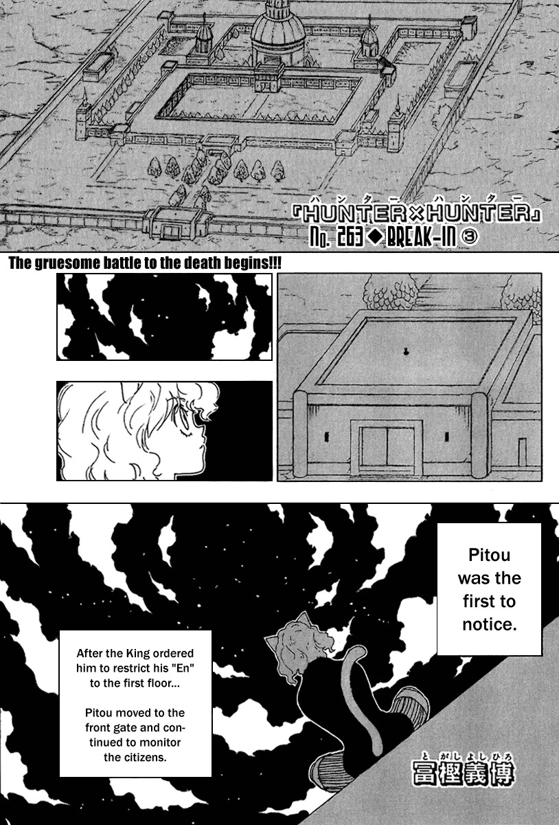 Hunter x Hunter Manga Chapter 263 page 1 - Charge: Part 3