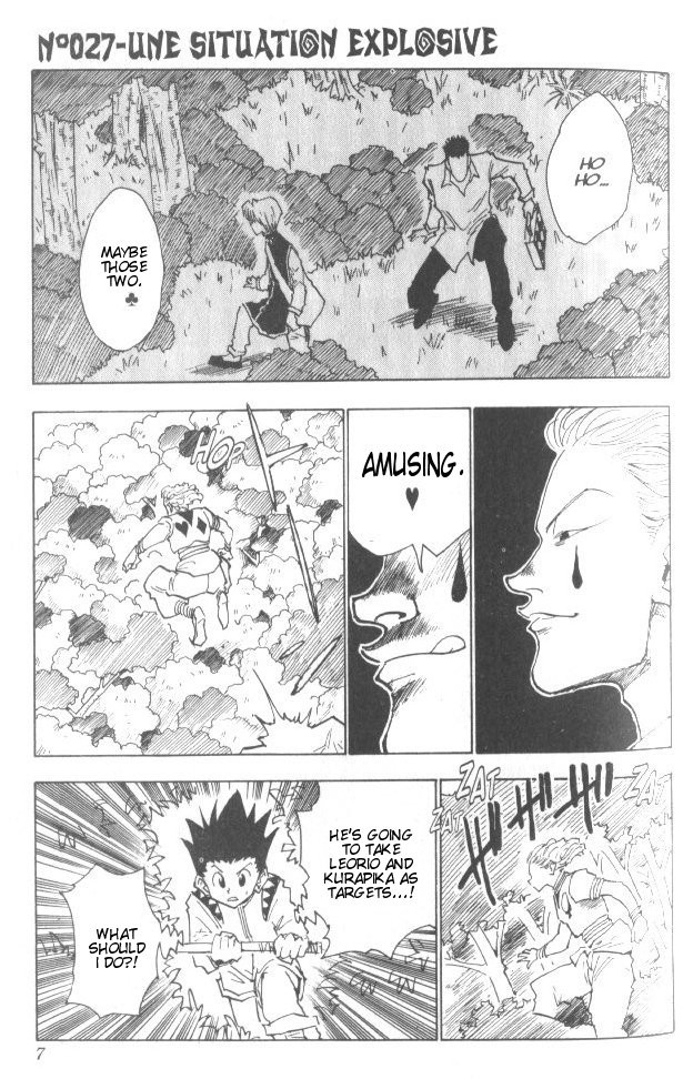 Hunter x Hunter Manga Chapter 27 page 2 - A Volatile Situation