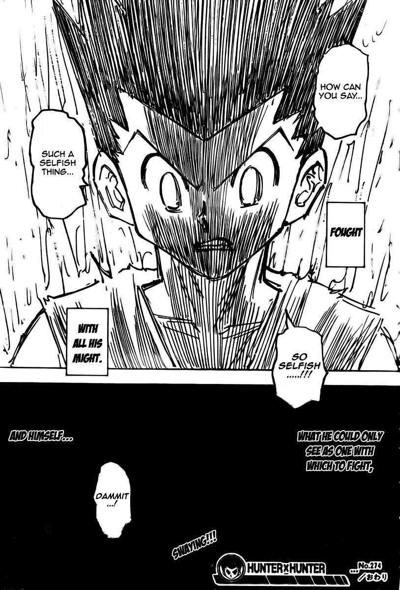 Hunter x Hunter Manga Chapter 274 page 18 - Solution