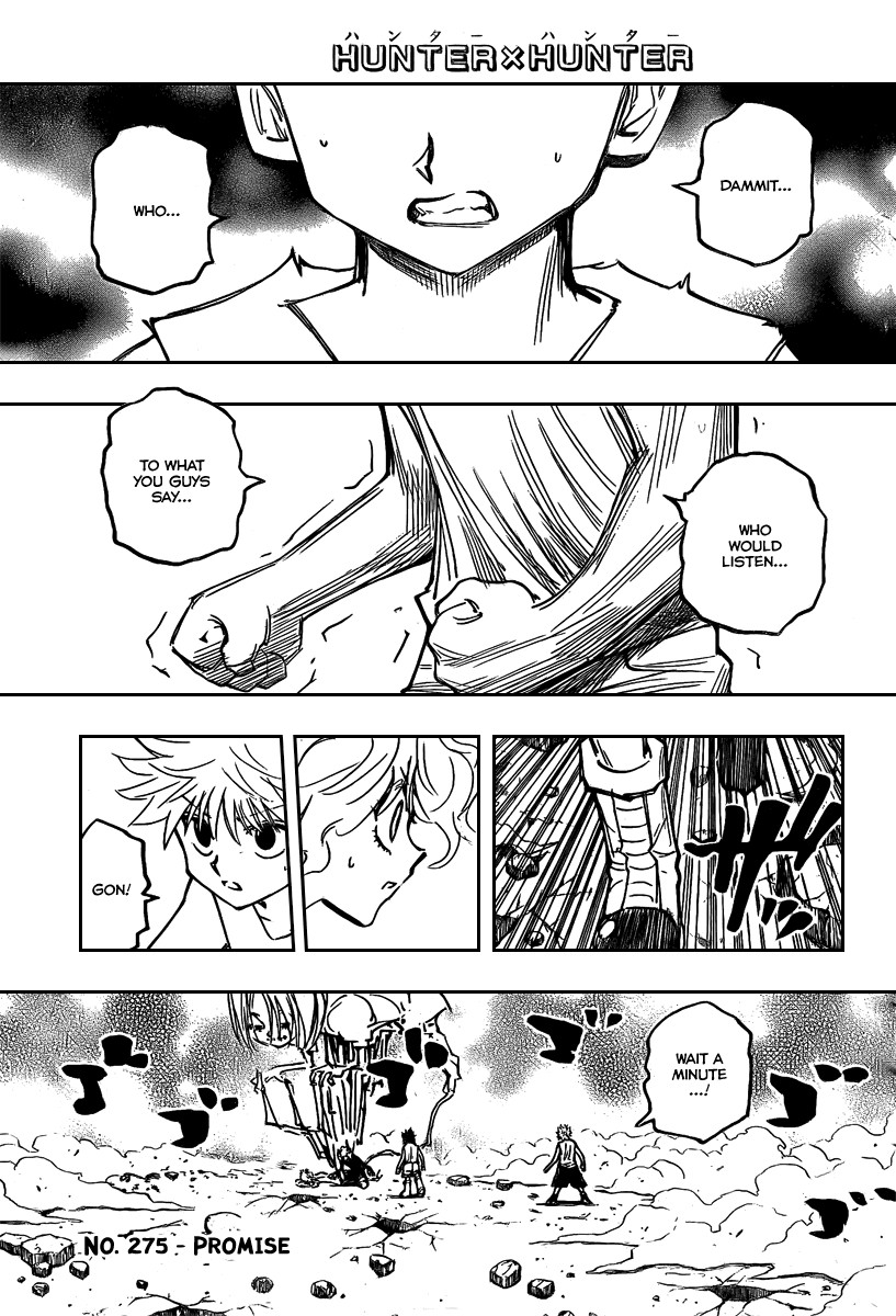 Hunter x Hunter Manga Chapter 275 page 1 - Promise