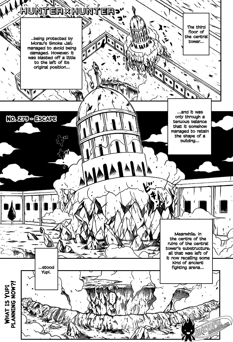 Hunter x Hunter Manga Chapter 279 page 1 - Escape